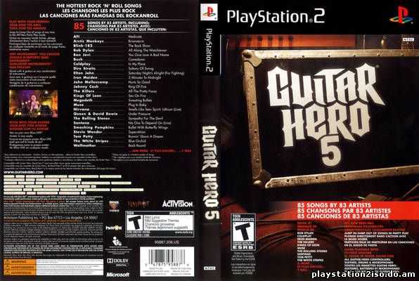 guitar hero 5 ps2