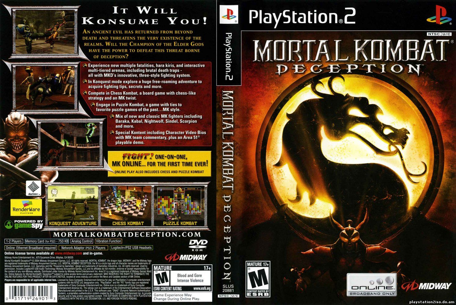 Mortal kombat deception как открыть персонажей на ps2